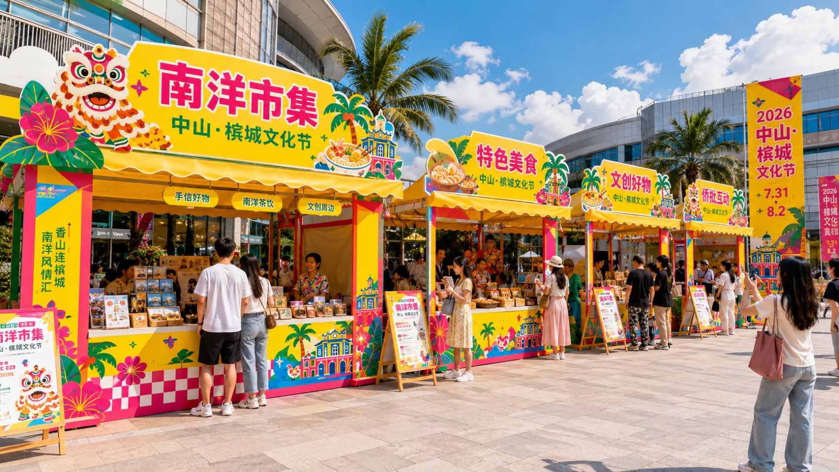 市集落地实景